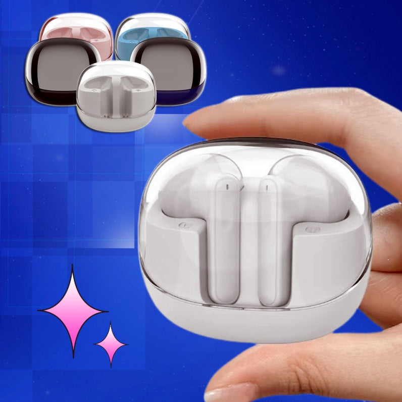 transparent bluetooth headset mini wireless earbuds case design
