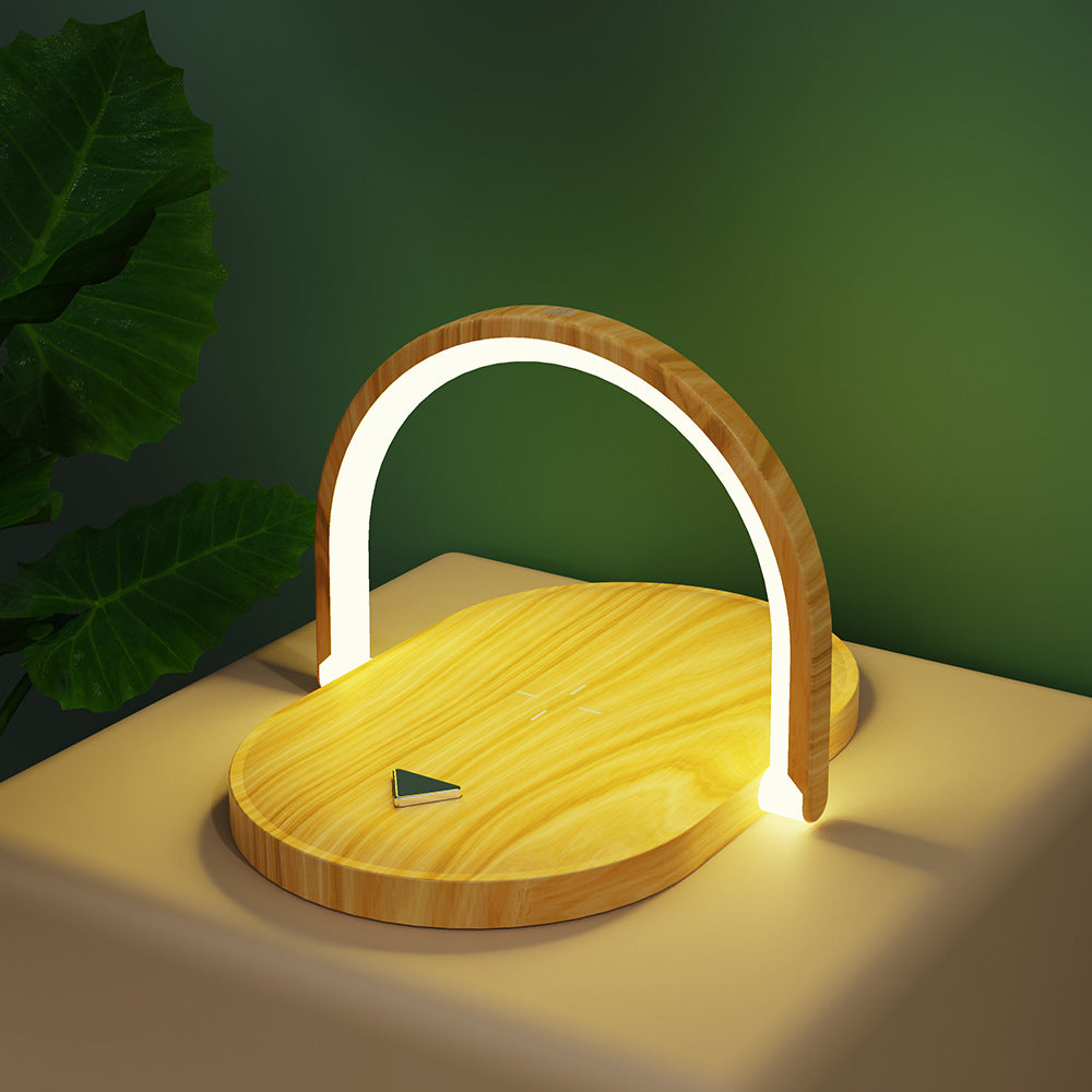 3 in 1 wireless charging station led table lamp